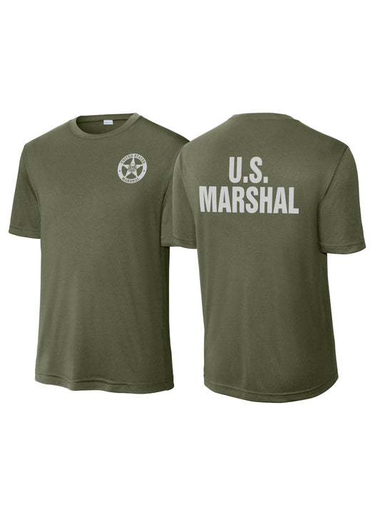 USMS MOISTURE WICKING CUSTOM RAID T-SHIRT-ST350 CLEARANCE