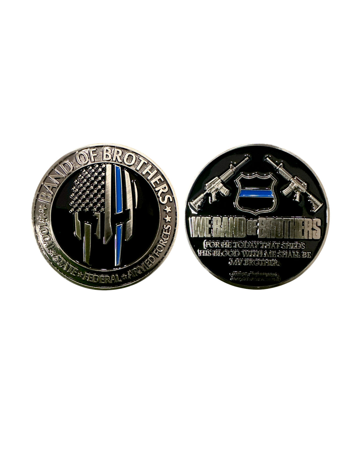 Brother Inarms Coin BAND OF BROTHERS CHALLENGE COIN – Sally's Cop Shop