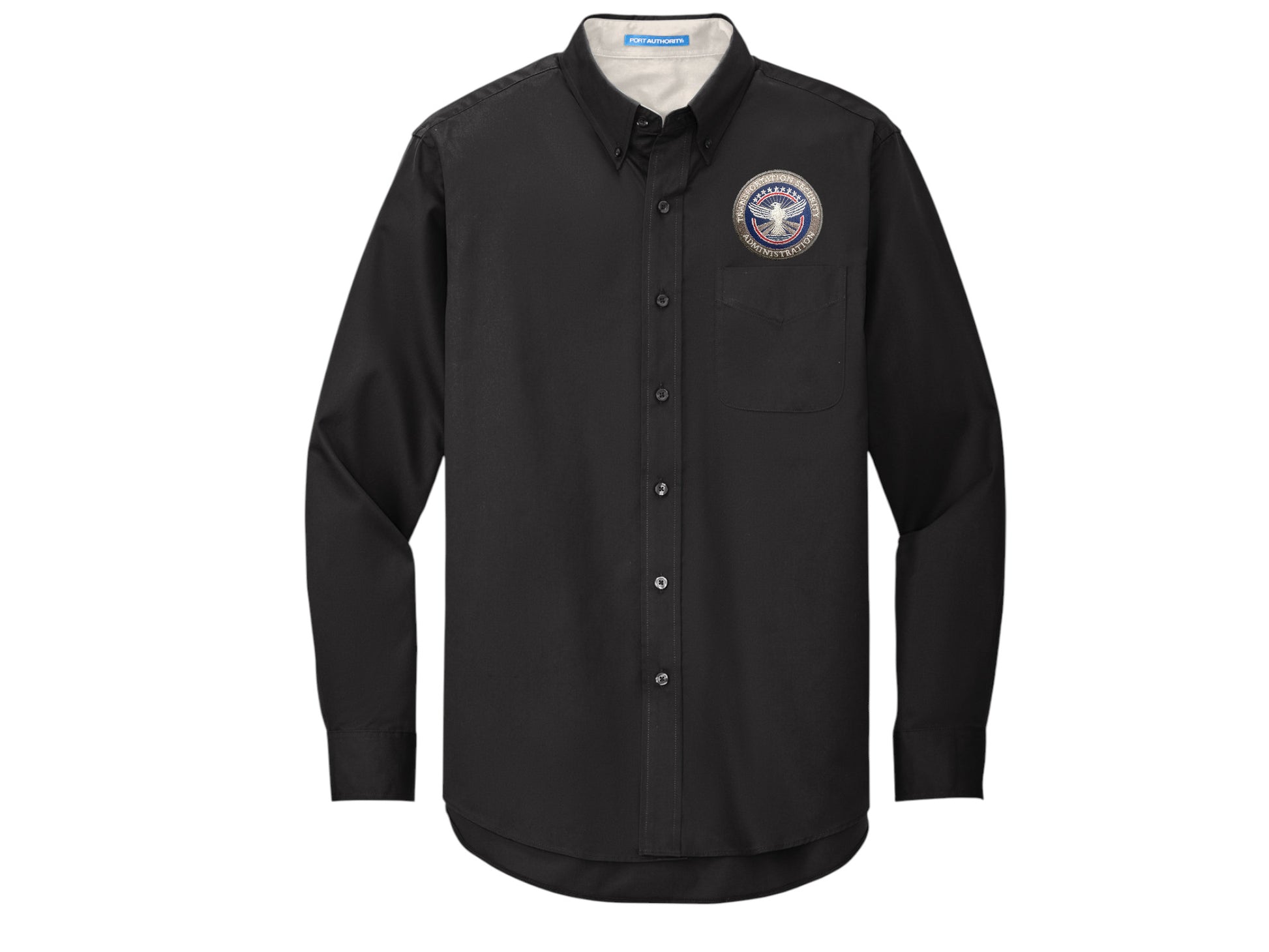 TSA INSIGNIA ON LONGSLEEVE TWILL BUTTON UP DRESS SHIRT-S608 Sally's Cop Shop TSA INSIGNIA ON LONGSLEEVE TWILL BUTTON UP DRESS SHIRT-S608 Sally's Cop Shop