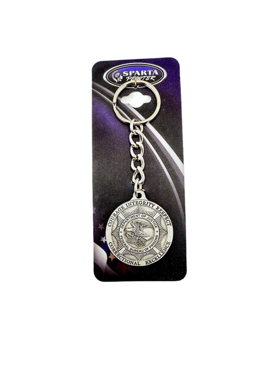 BOP SOLID PEWTER KEYRING
