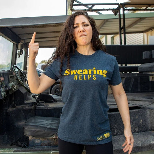 GRUNT STYLE WOMEN'S SWEARING HELPS T-SHIRT CLEARANCE