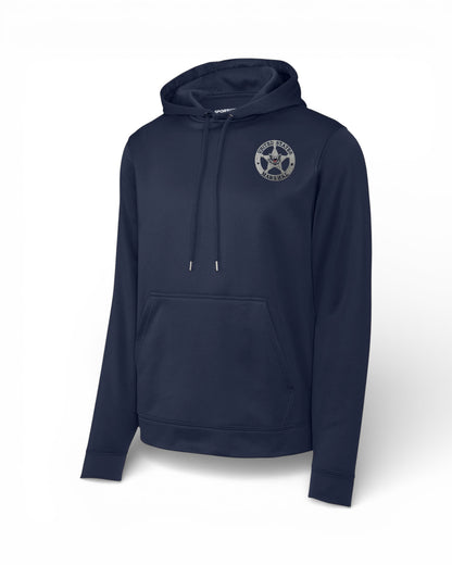 WICKING HOODED PULLOVER W/ EMBROIDERED USMS STAR-F244
