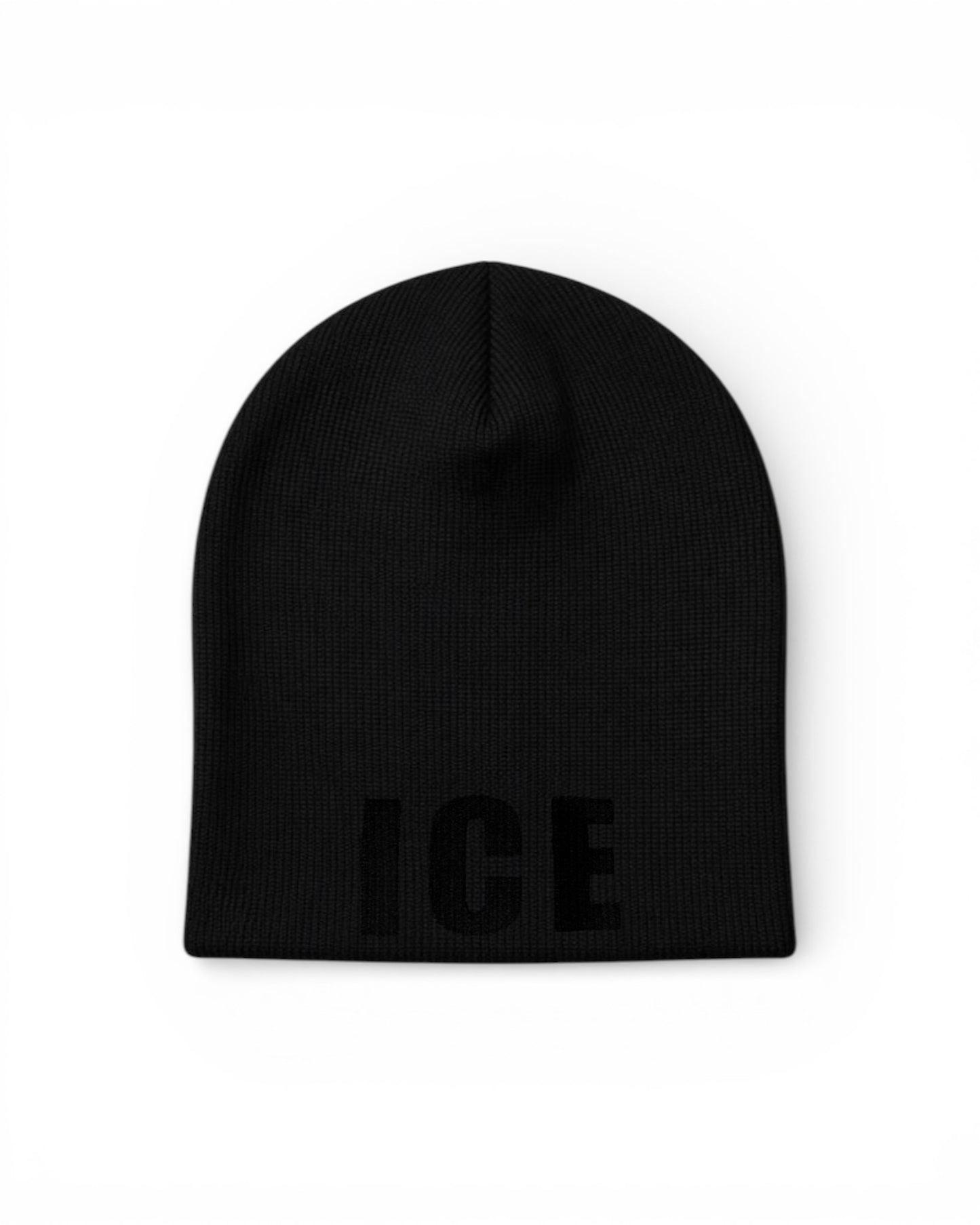 ICE (Letters Embroidered) SKULL KNIT BEANIE