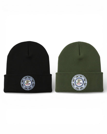 BOP BADGE CUFFED KNIT BEANIE