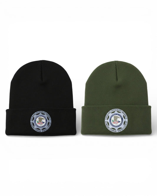 BOP BADGE CUFFED KNIT BEANIE