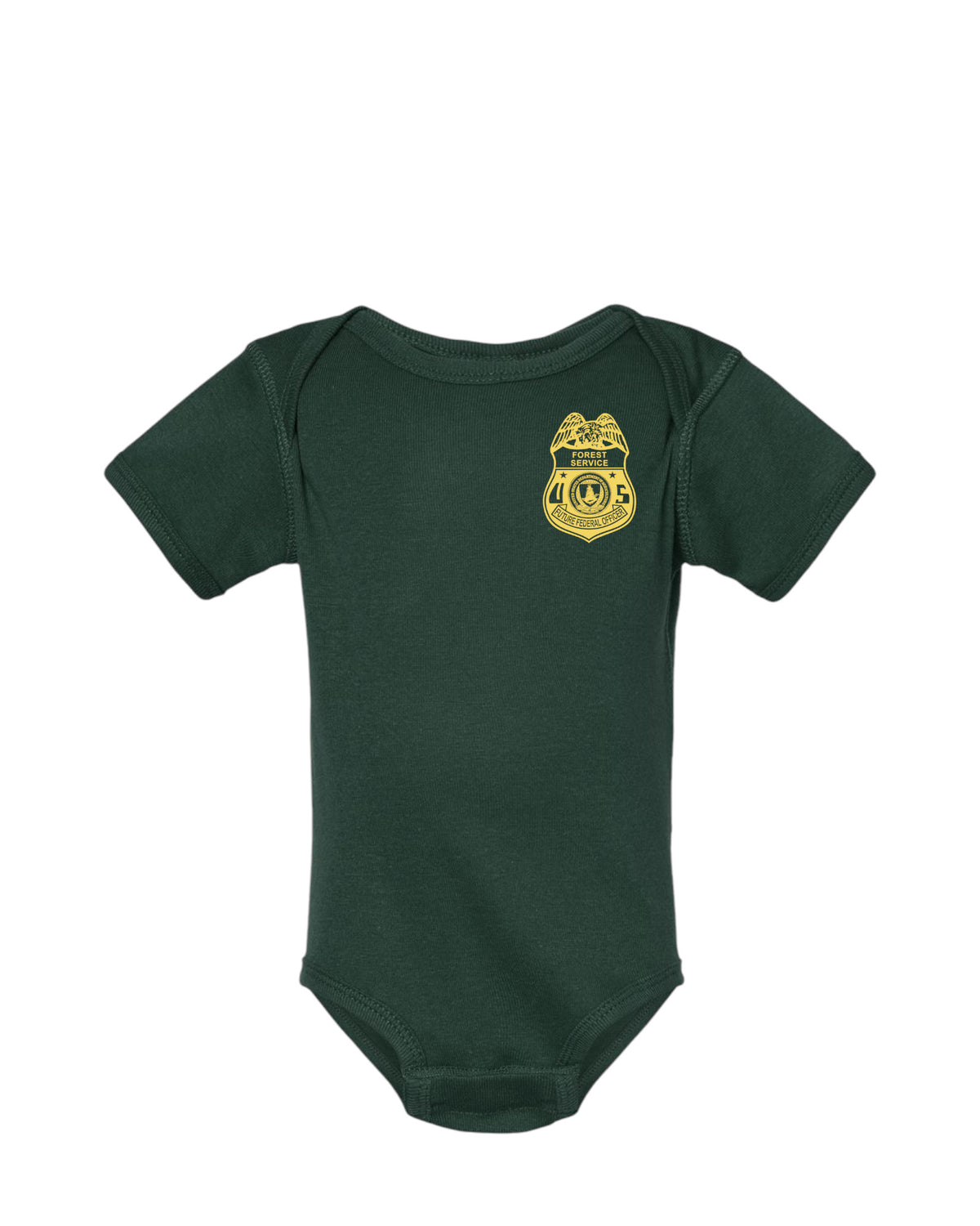 Usfs File Codes INFANT ONESIE WITH USFS FUTURE FEDERAL OFFICER BADGE – Sally's Cop Shop