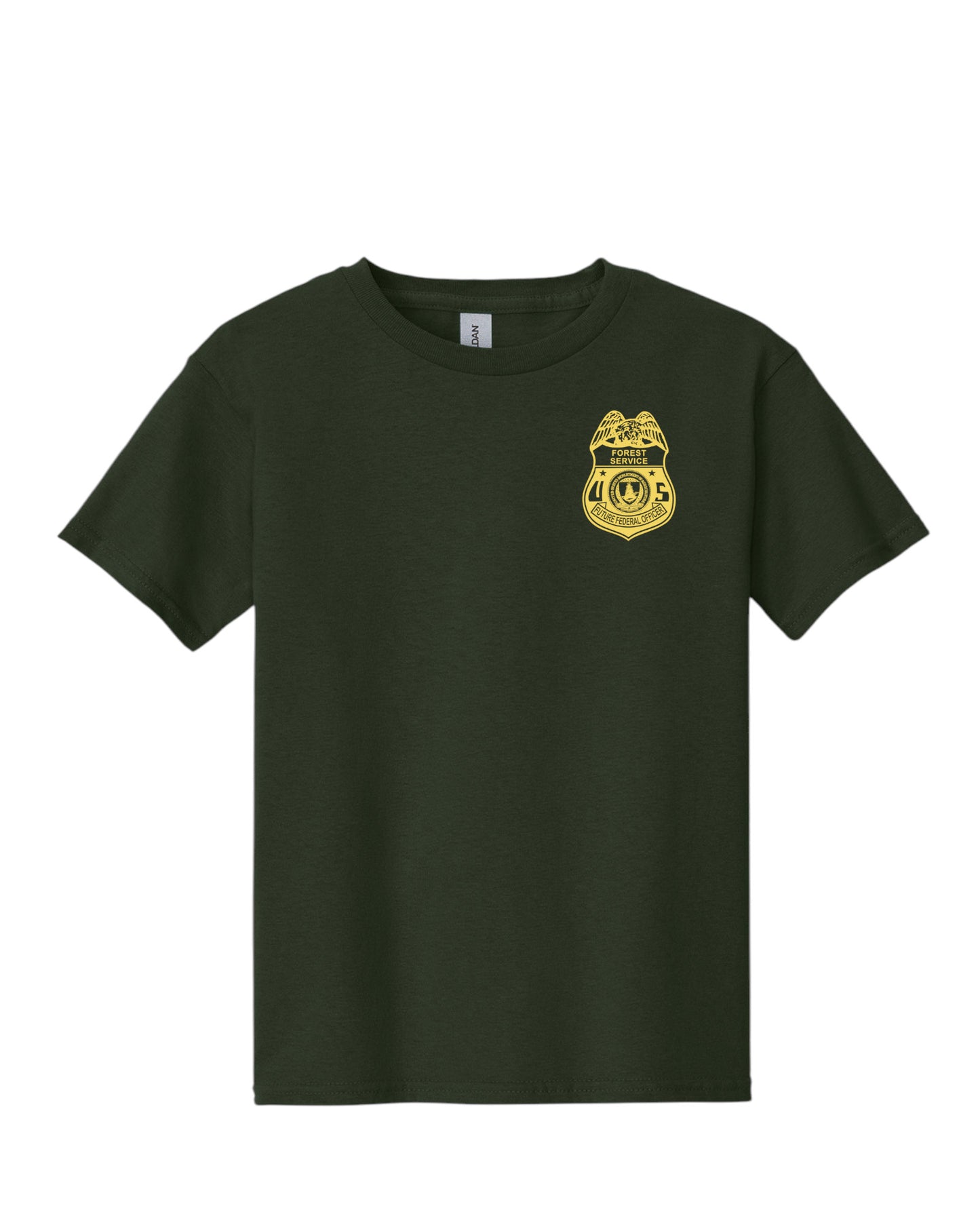 USFS FUTURE FEDERAL OFFICER BADGE KID'S T-SHIRT-5000B