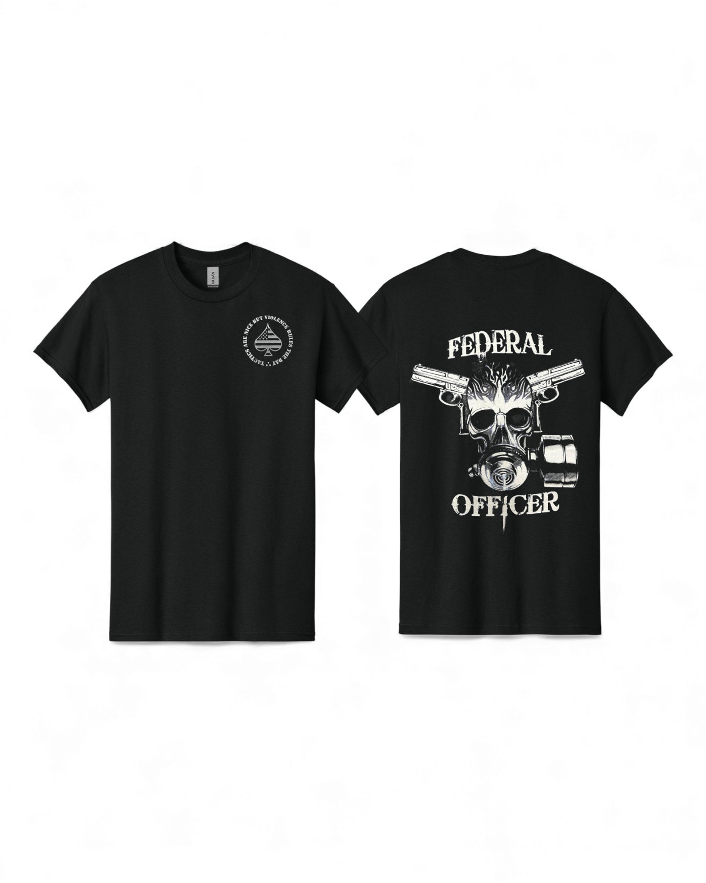 FEDERAL OFFICER SKULL T-SHIRT