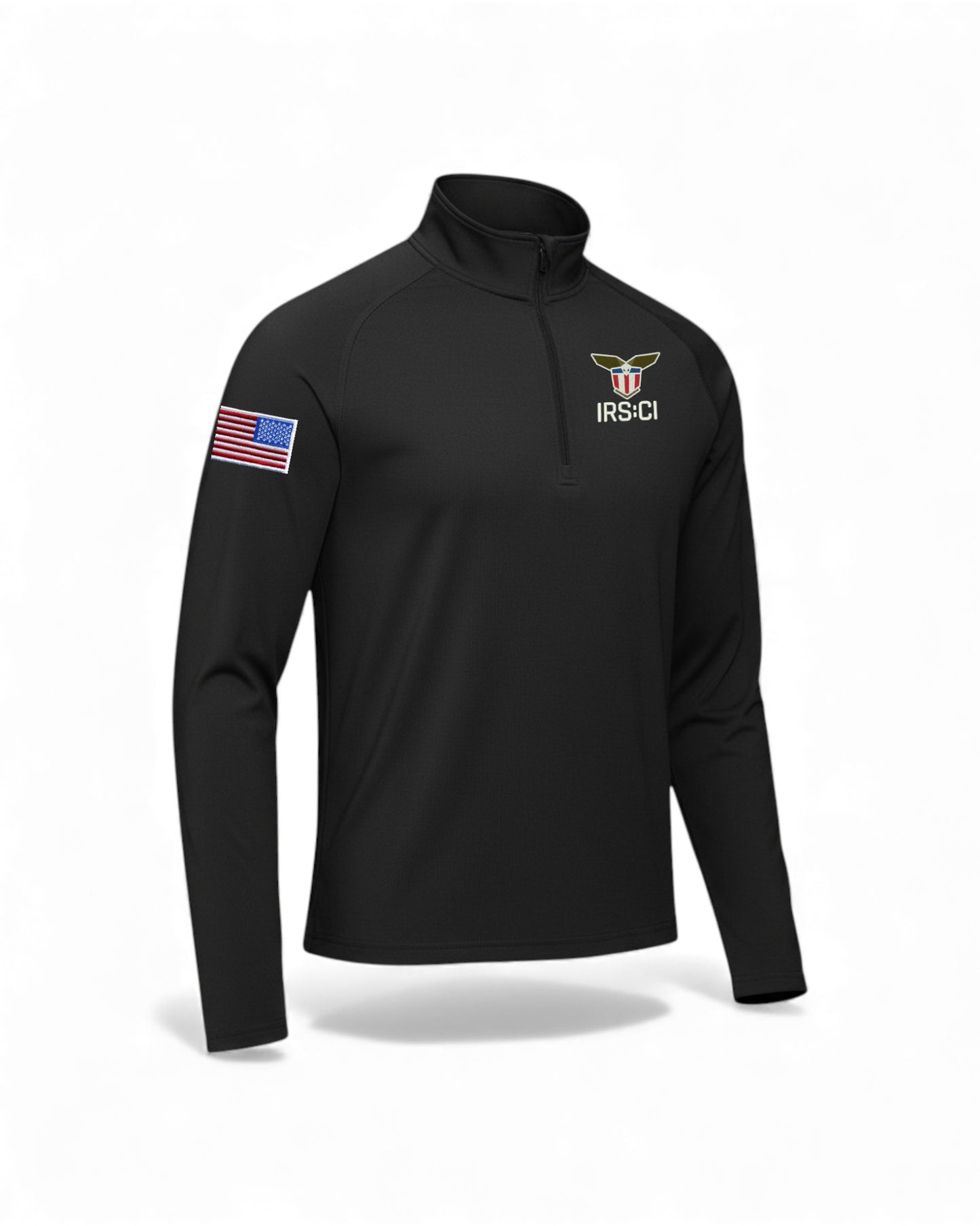 MEN'S IRS CI S/A SEAL W/ REV MULTI FLAG 1/4 ZIP PULLOVER-ST850