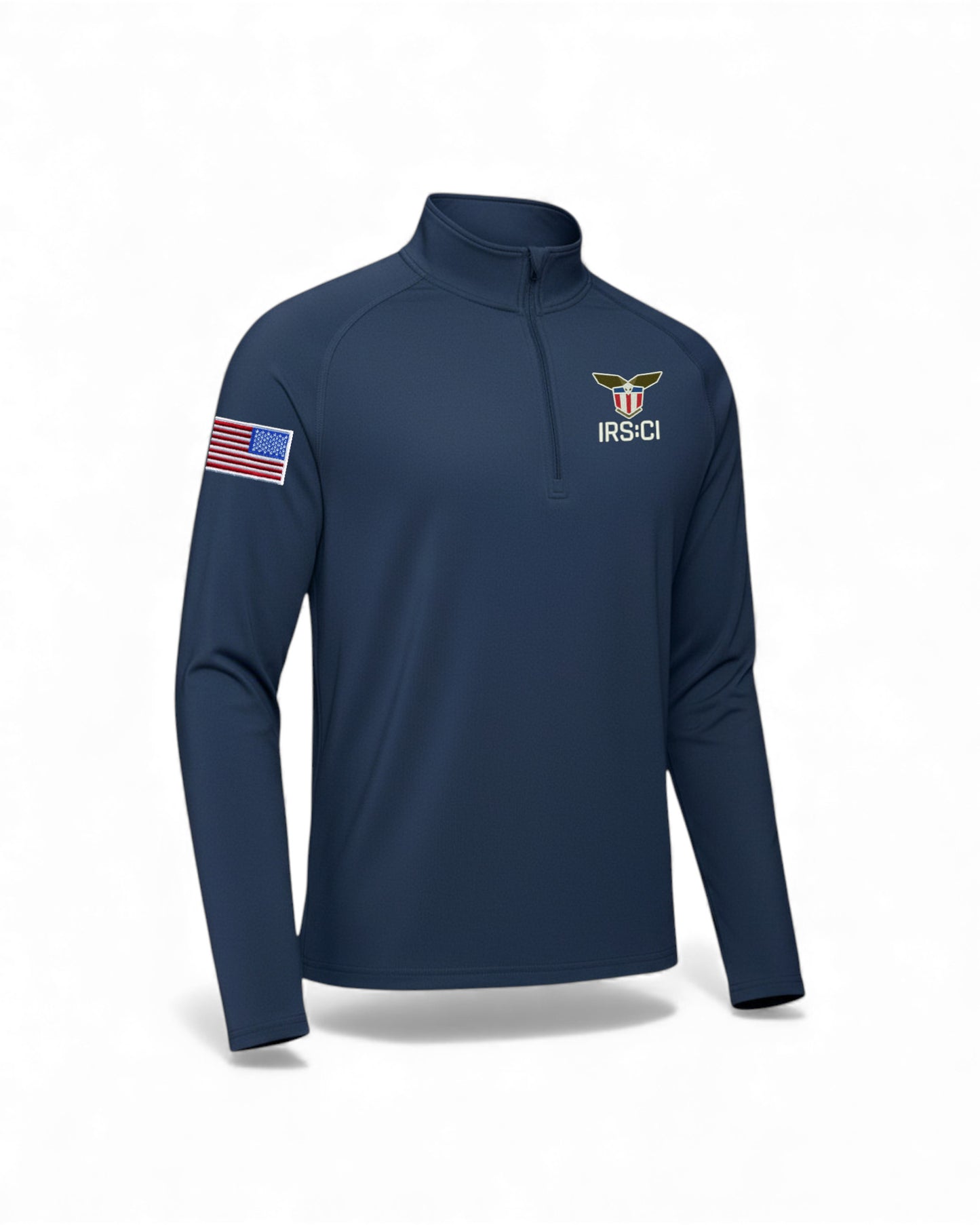 MEN'S IRS CI S/A SEAL W/ REV MULTI FLAG 1/4 ZIP PULLOVER-ST850
