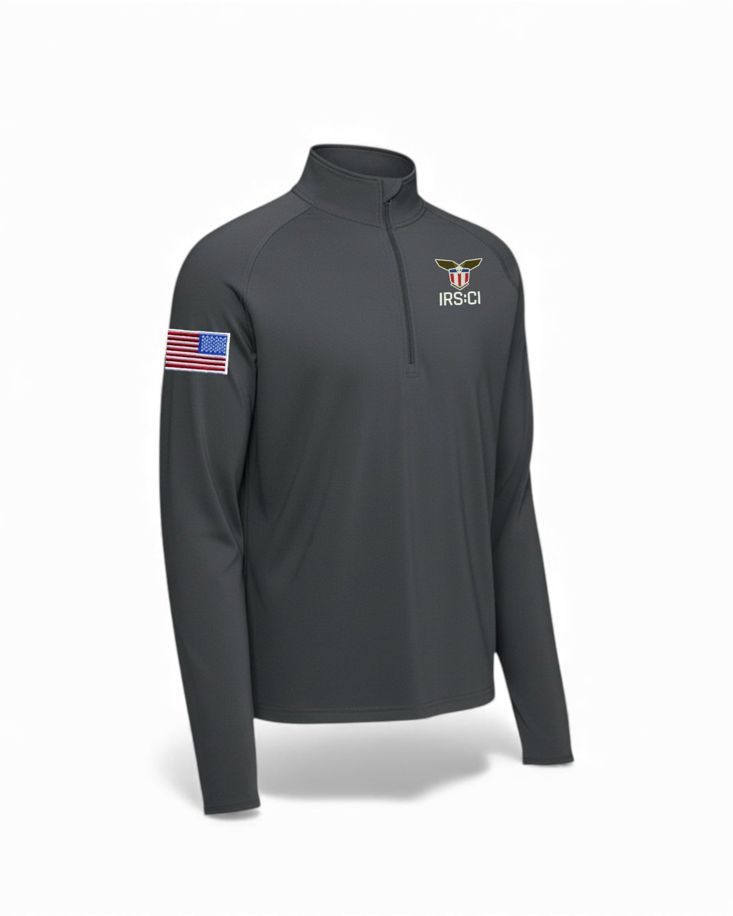 MEN'S IRS CI S/A SEAL W/ REV MULTI FLAG 1/4 ZIP PULLOVER-ST850