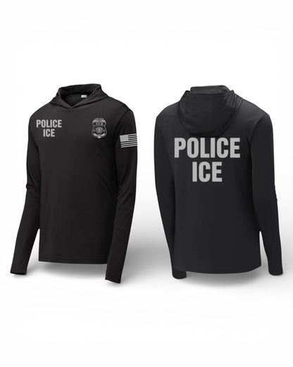 POLICE ICE WICKING HOODED PULLOVER-ST358