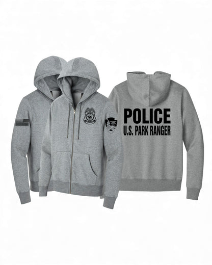 NPS PARK RANGER FULL ZIP HOODED SWEATSHIRT-DT1103