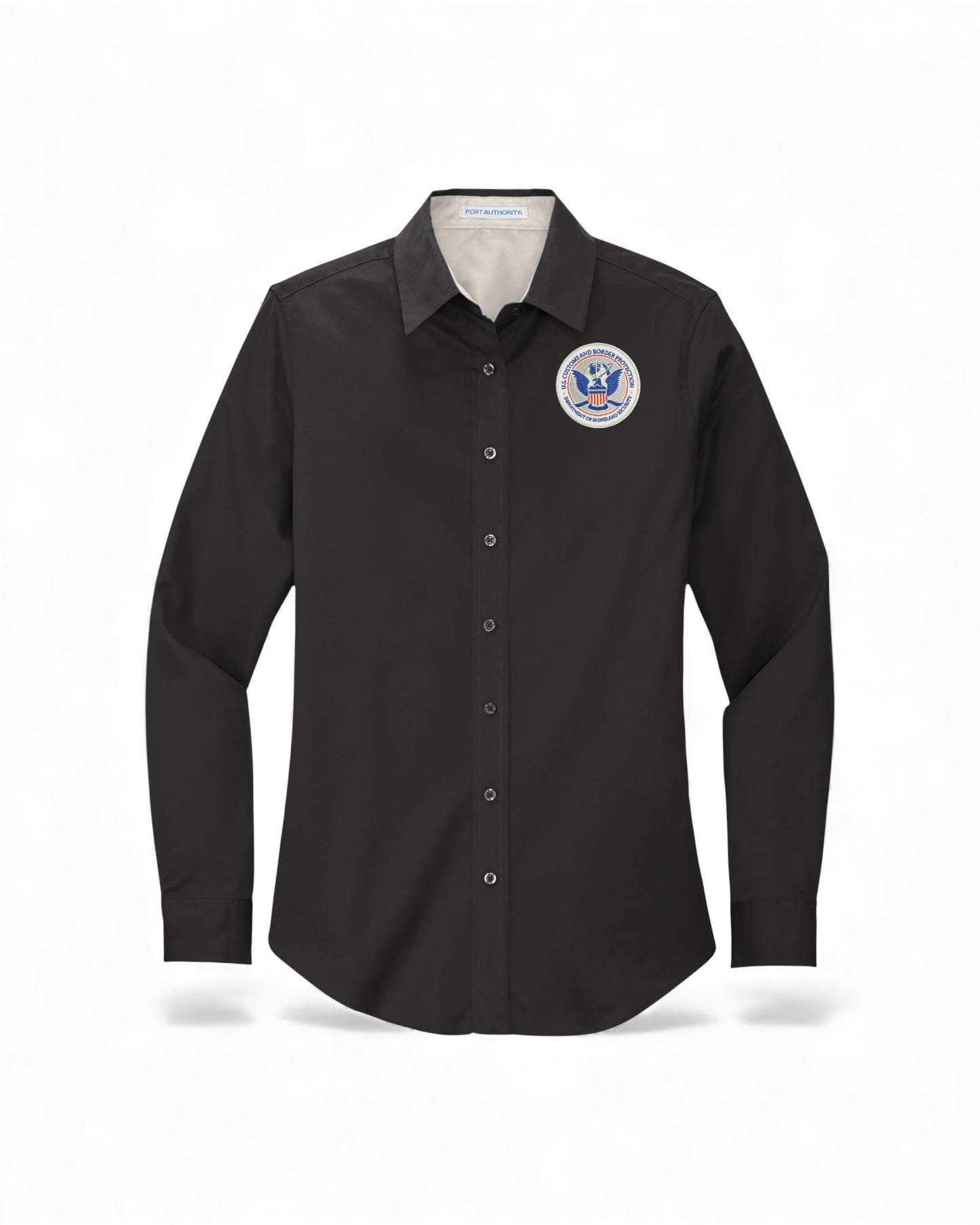 WOMEN'S CBP SEAL BUTTON UP DRESS SHIRT-L608