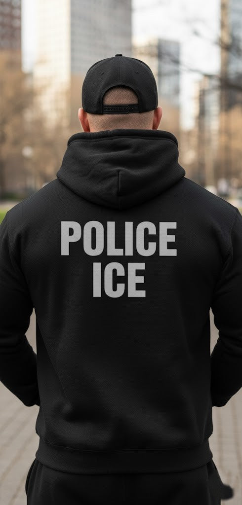 POLICE ICE FULL ZIP HOODED SWEATSHIRT-DT1103