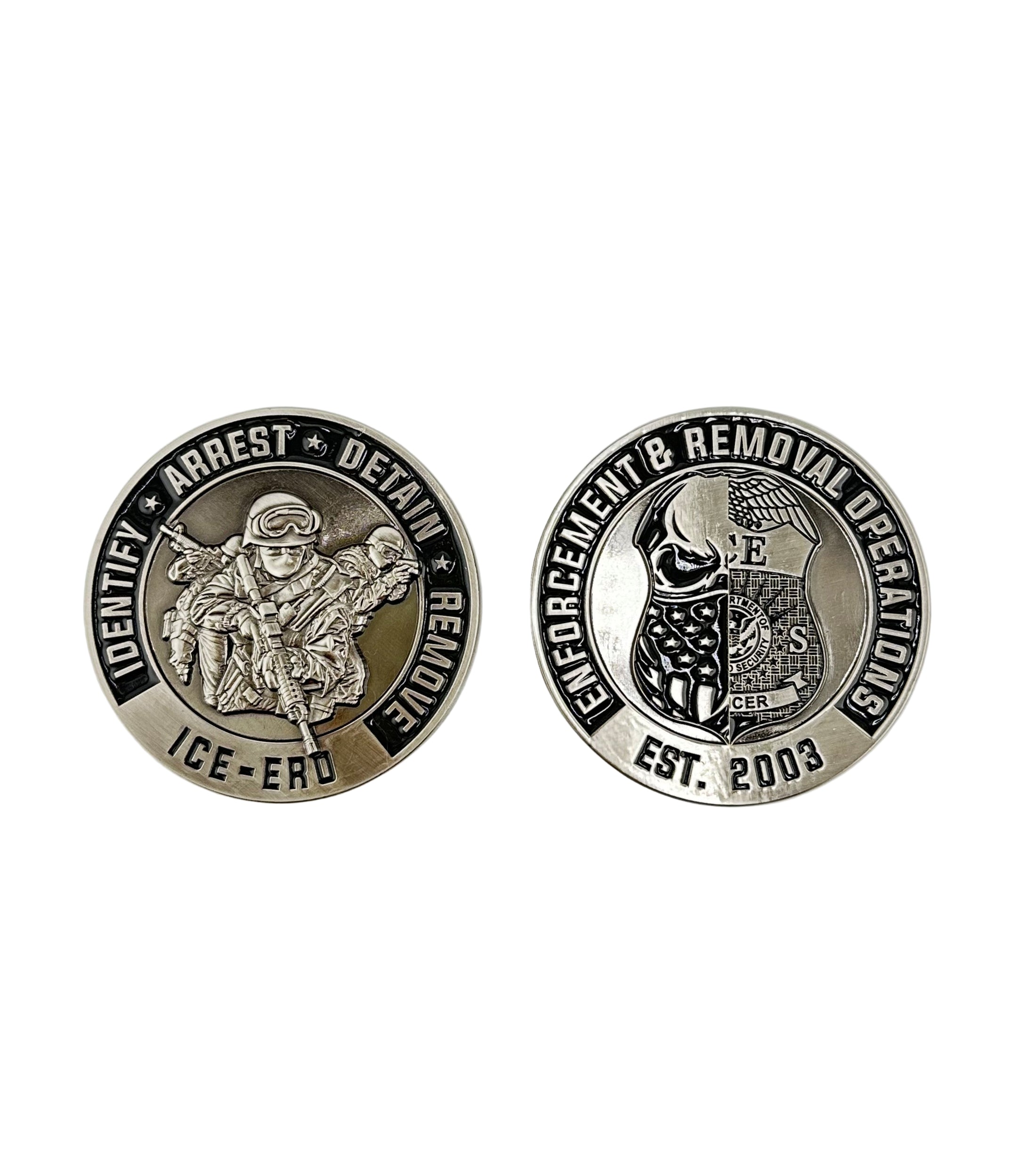 ICE CHALLENGE COIN – Sally's Cop Shop