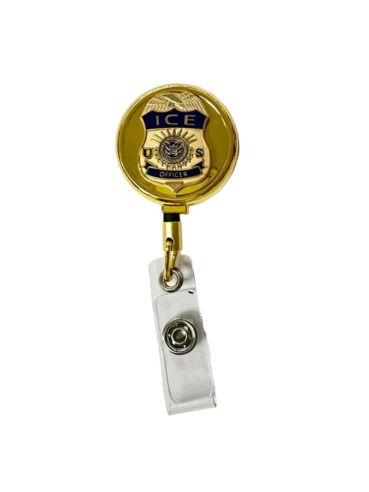 ICE OFFICER GOLD ID REEL