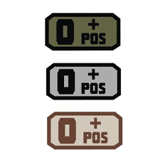 BLOOD TYPE RUBBER PATCH- PICK BLOOD TYPE