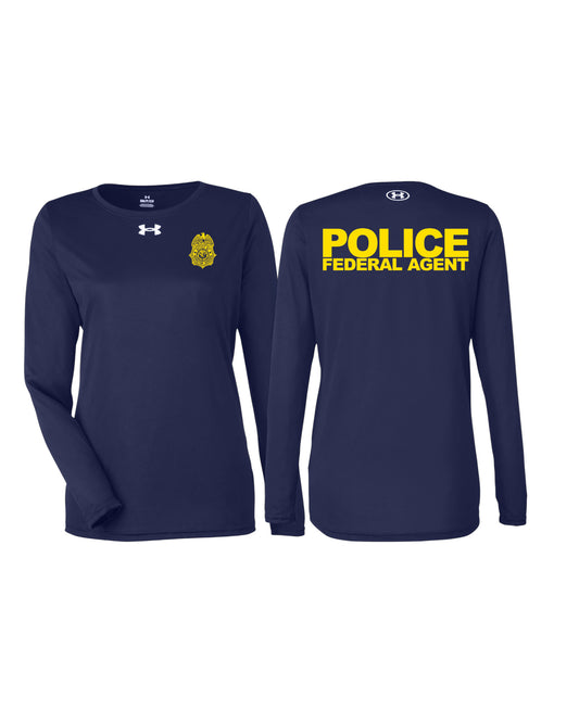 WOMEN'S VA OIG BADGE UNDER ARMOUR L/S TECH TEE-1376852