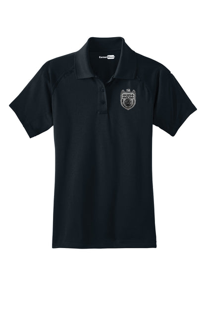 WOMEN'S NCIS SPECIAL AGENT BADGE ON CORNERSTONE TACTICAL POLO-CS411