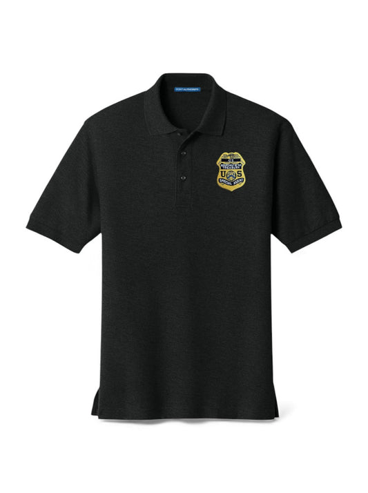 MEN'S IRS CI S/A BADGE PORT AUTHORITY POLO - K500