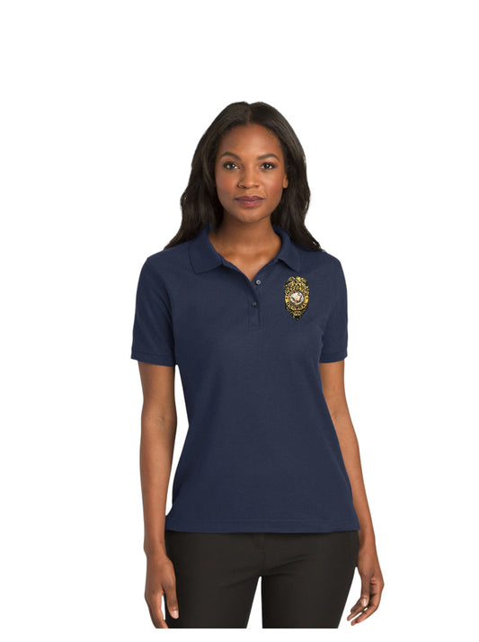 WOMEN'S DEPT OF NAVY OIG BADGE PORT AUTHORITY POLO - L500