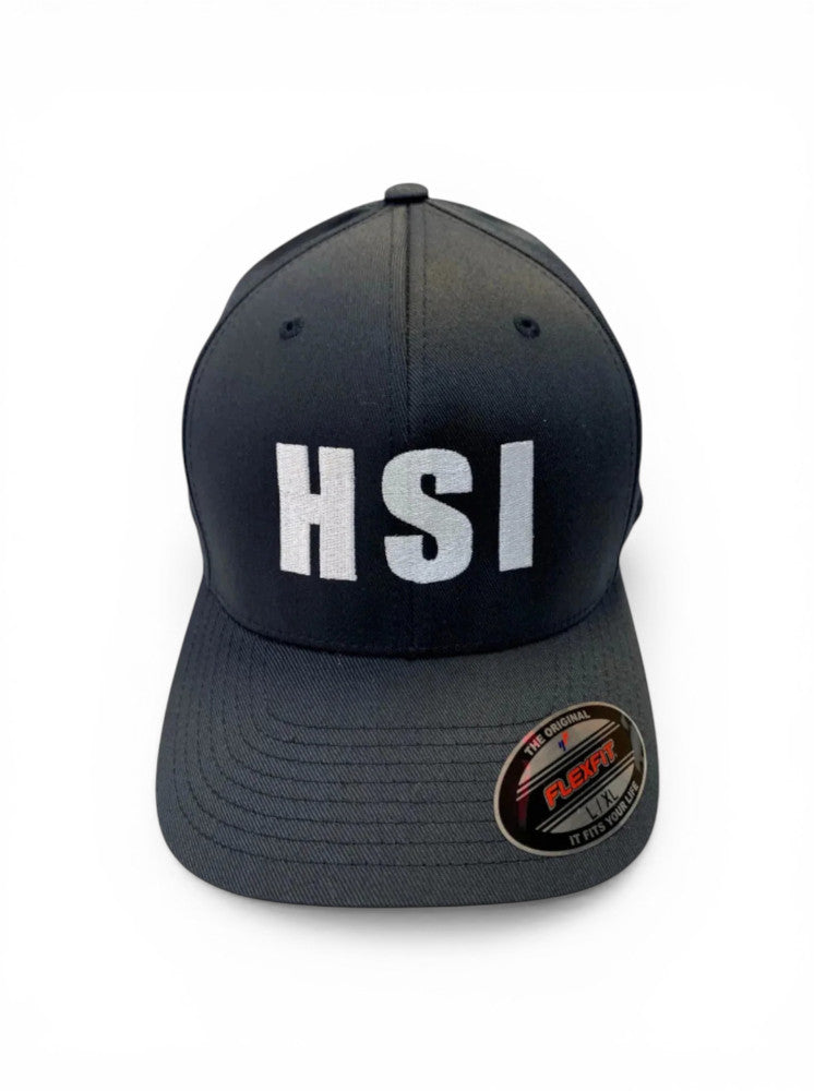 HSI WHITE LETTER ON DARK NAVY FLEXFIT HAT