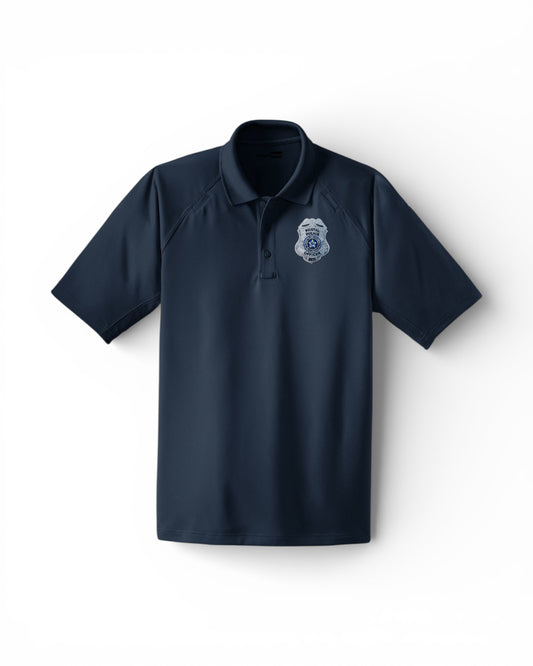 MEN'S POSTAL POLICE BADGE GREY CORNERSTONE TACTICAL POLO-CS410