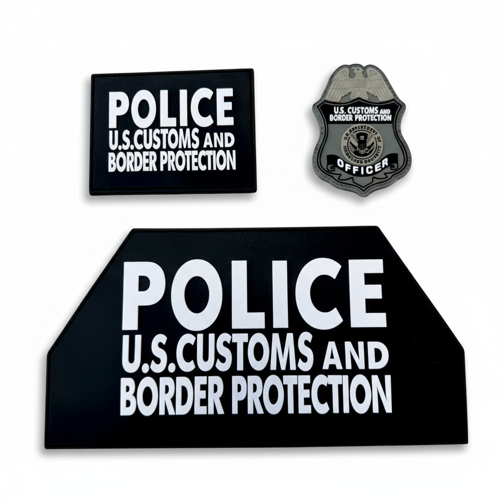 CBP OFFICER PVC 3 PATCH PANEL SET