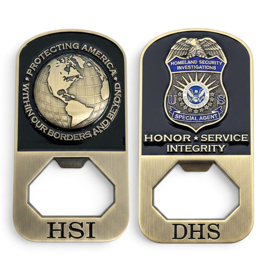 HSI CHALLENGE COIN / BOTTLE OPENER