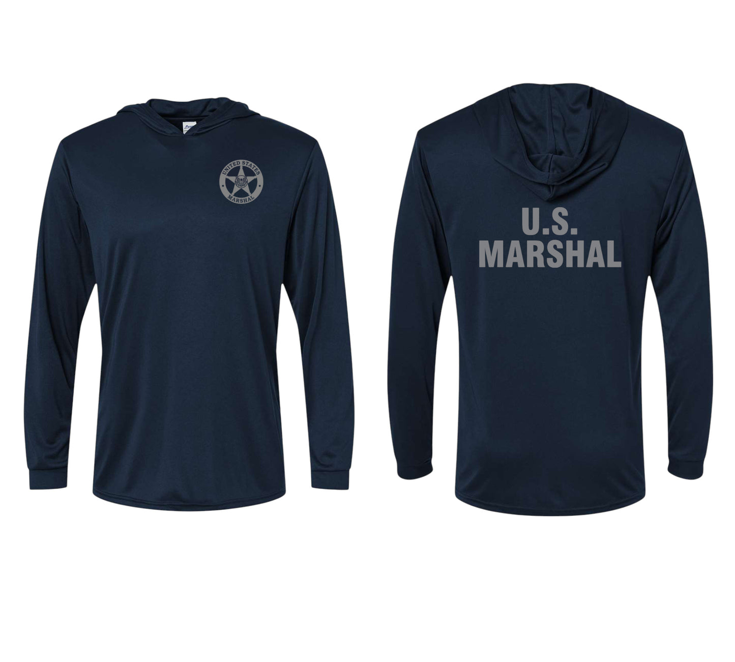 USMS HOODED PULLOVER L/S T-SHIRT 220