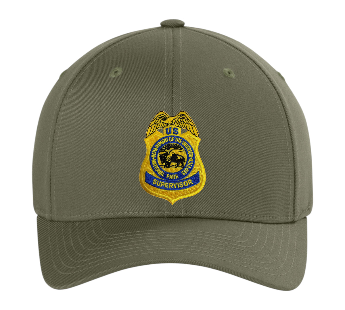 NPS SUPERVISOR BADGE ON FLEXFIT HAT