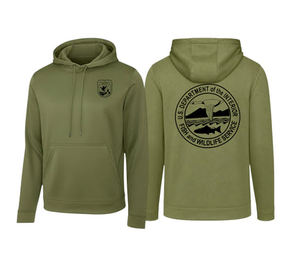 FWS WICKING HOODIE FWS SEAL FRONT, FWS ROUND SEAL BACK-F244