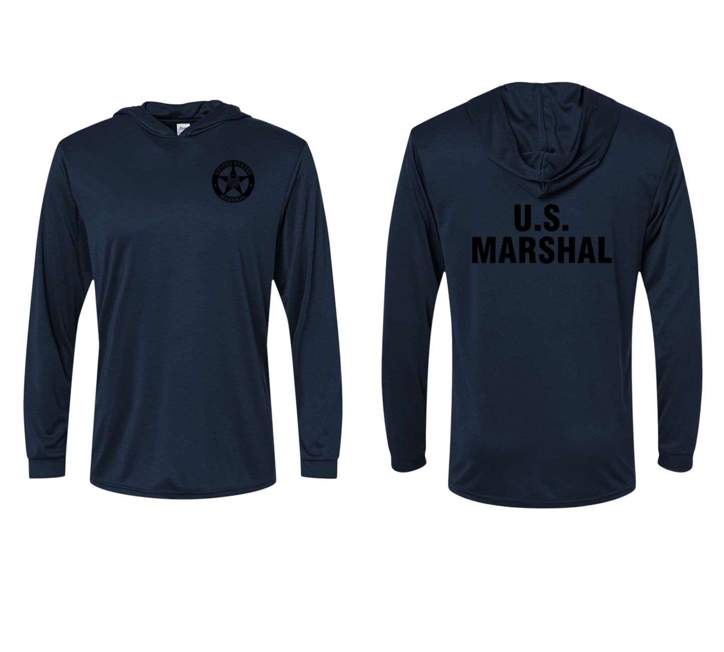USMS HOODED PULLOVER L/S T-SHIRT 220