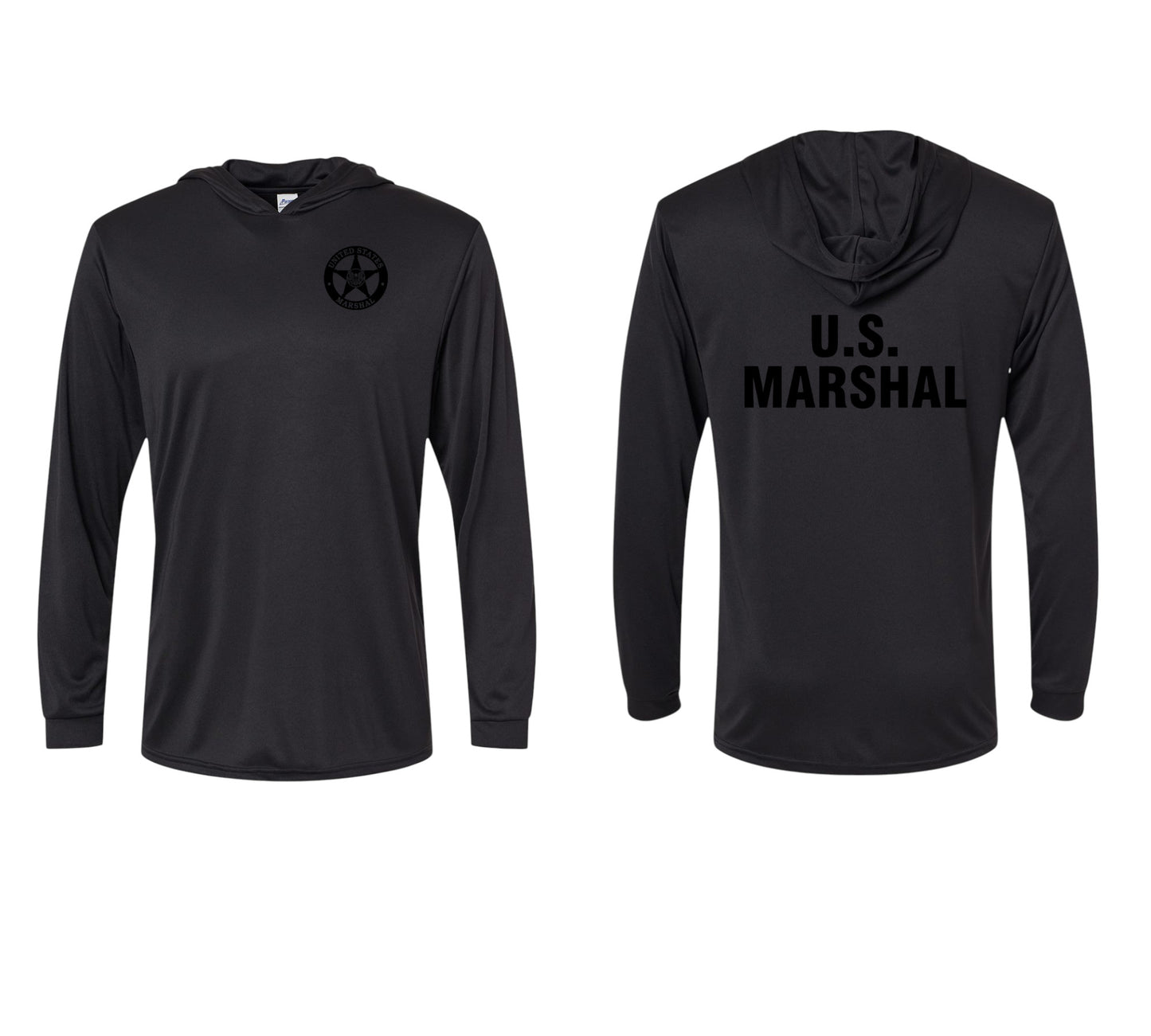 USMS HOODED PULLOVER L/S T-SHIRT 220