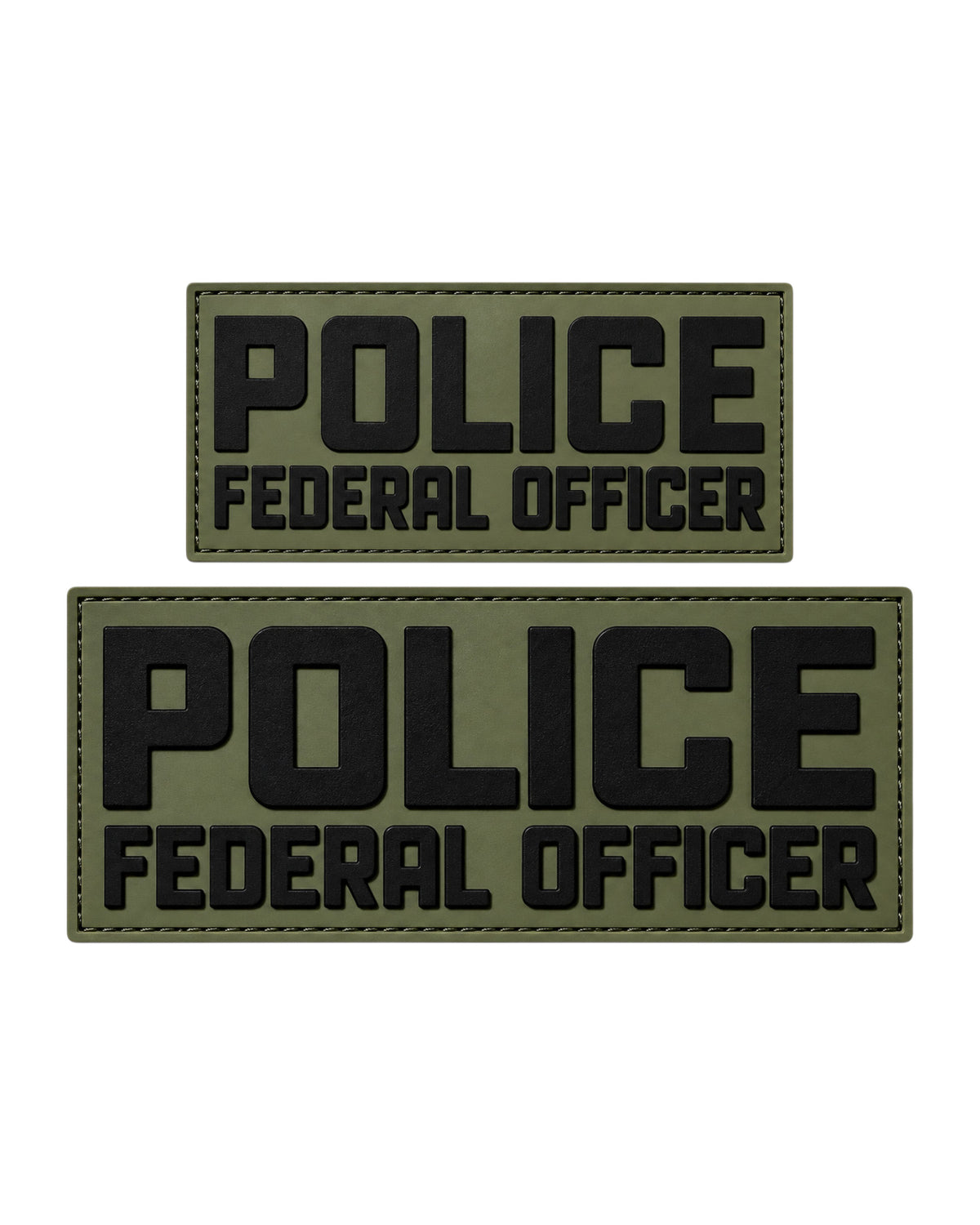 NEW POLICE FEDERAL OFFICER PVC PATCH SET