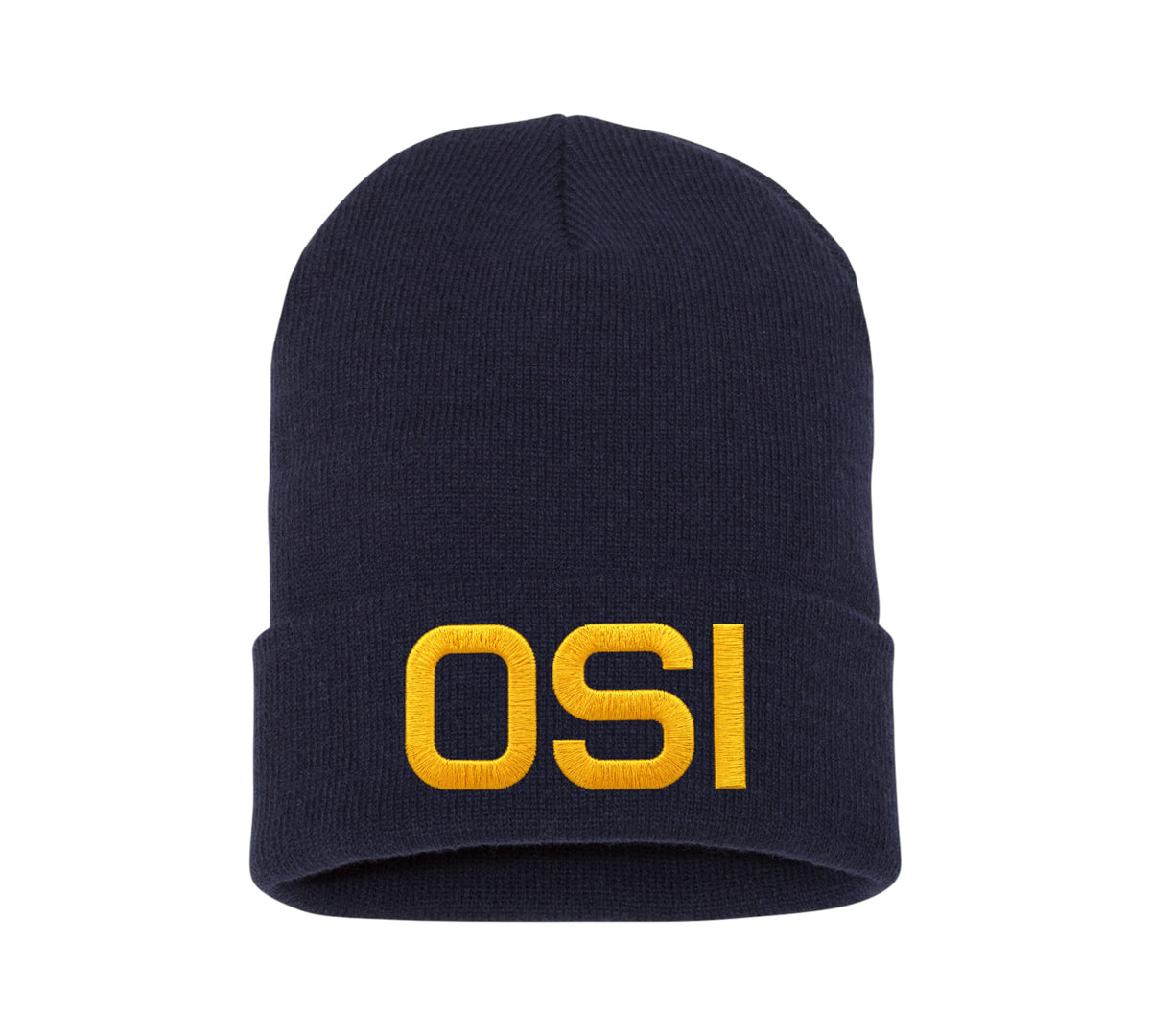OSI LETTERS CUFFED KNIT BEANIE