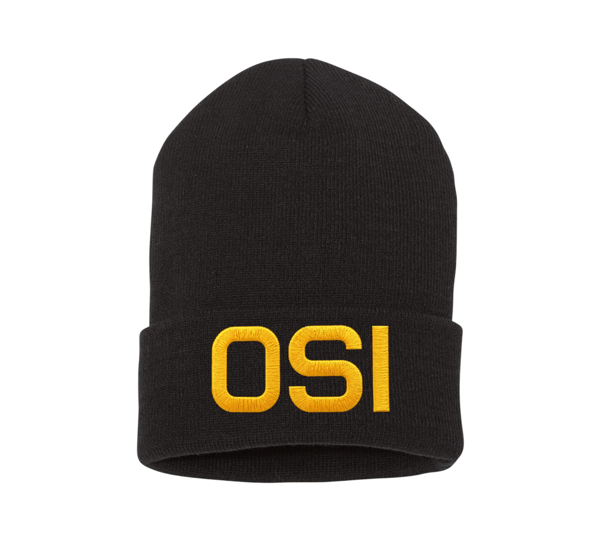OSI LETTERS CUFFED KNIT BEANIE