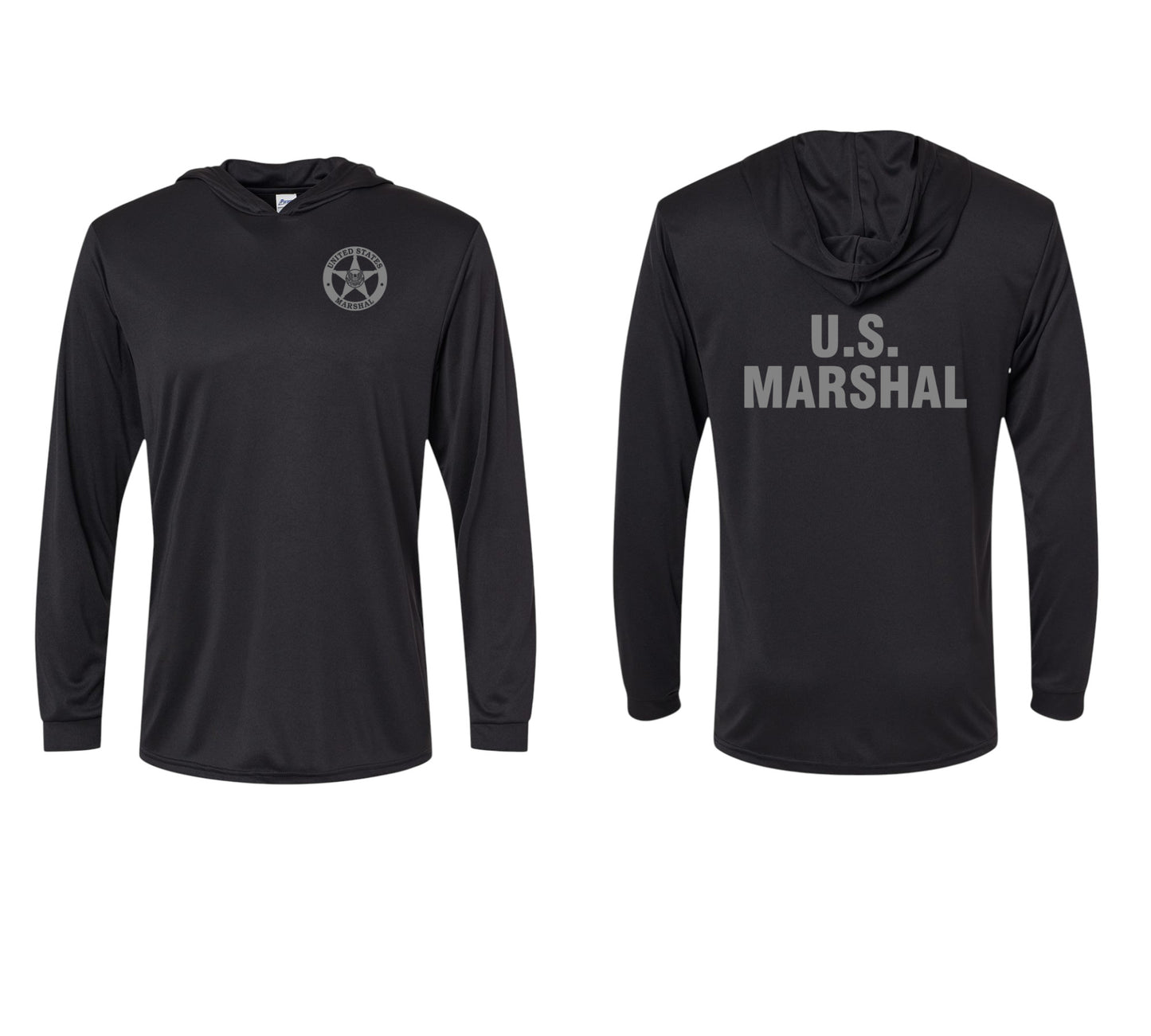 USMS HOODED PULLOVER L/S T-SHIRT 220
