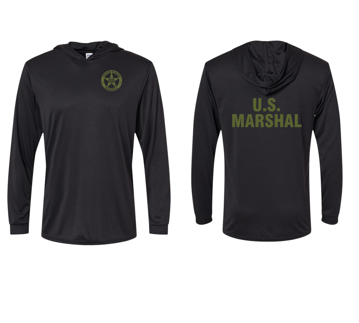 USMS HOODED PULLOVER L/S T-SHIRT 220