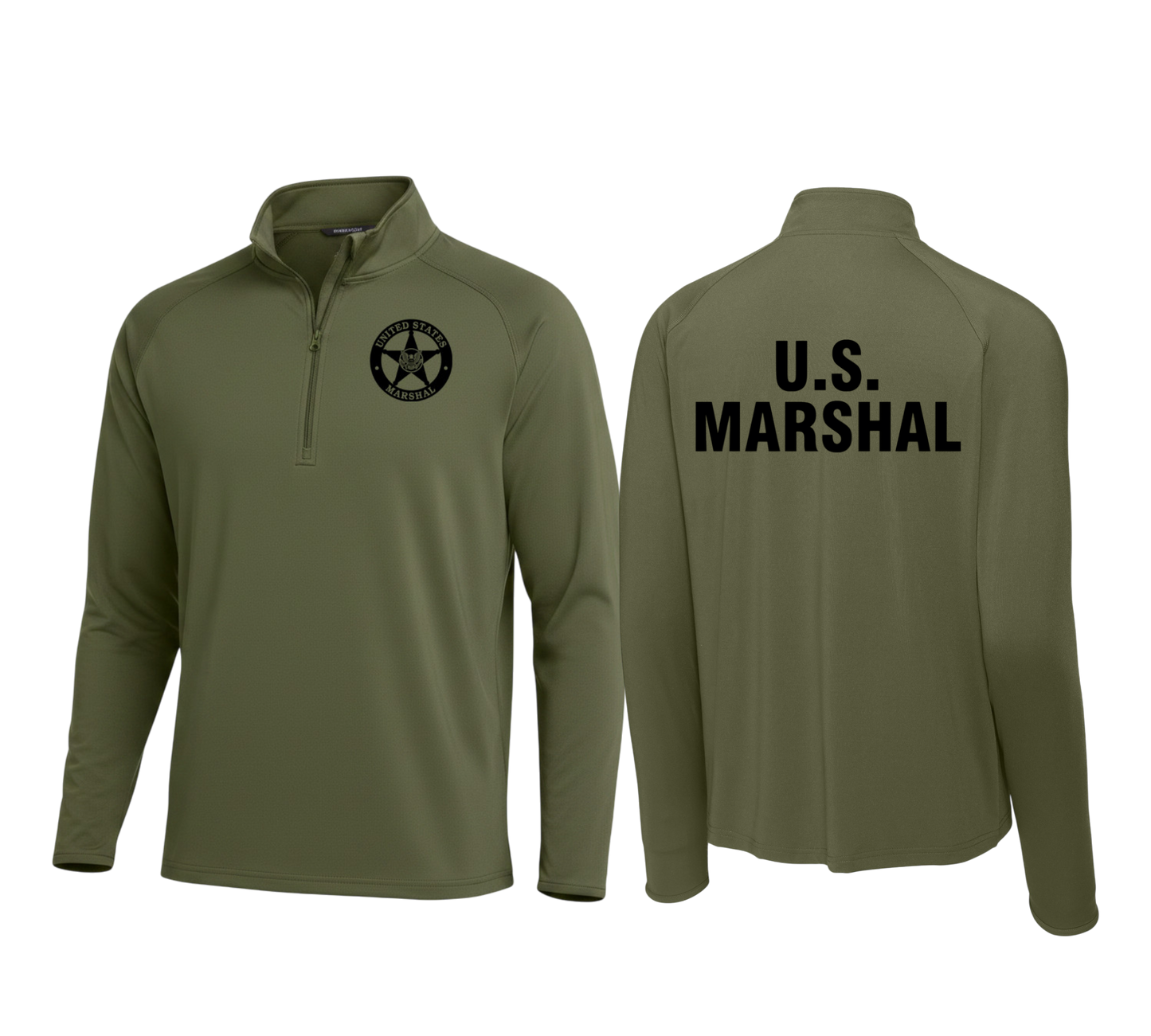 MEN'S USMS SPORT WICK STRETCH 1/2 ZIP PULLOVER-ST850 (3 colors)