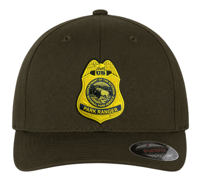NPS PARK RANGER BADGE PVC PATCH FLEXFIT HAT