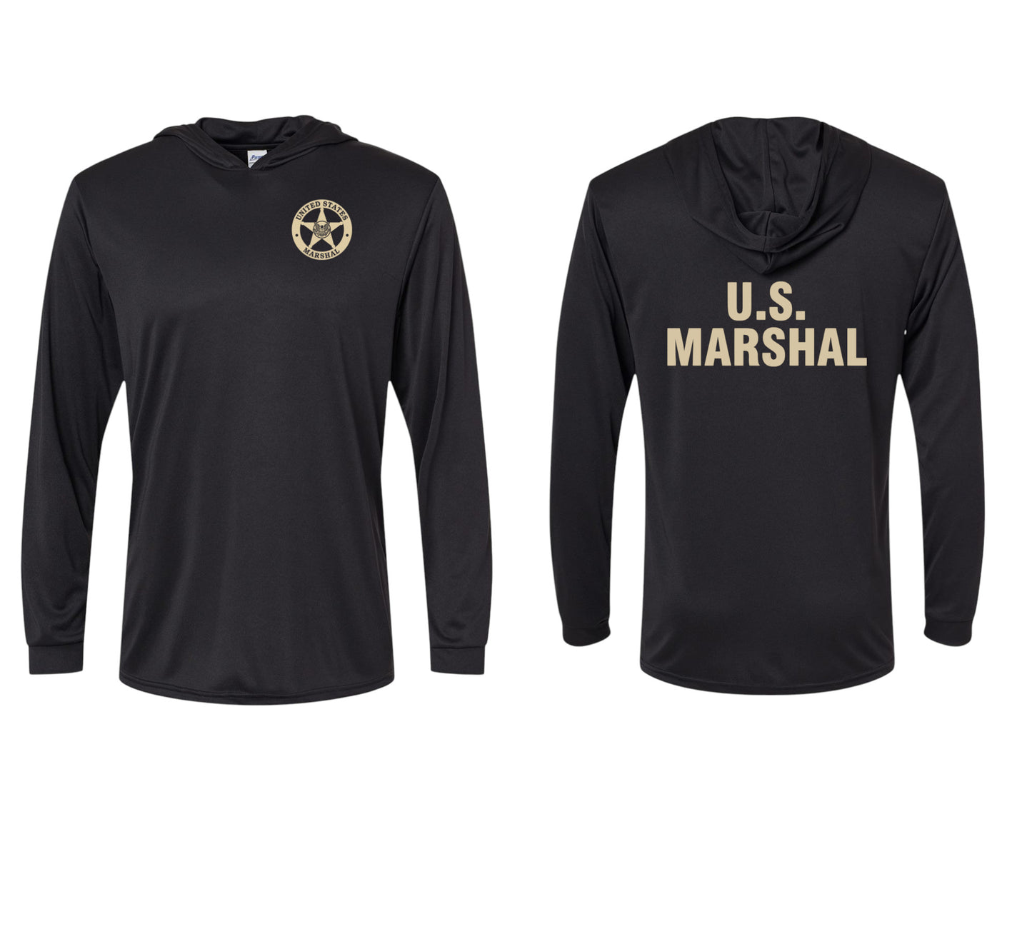 USMS HOODED PULLOVER L/S T-SHIRT 220