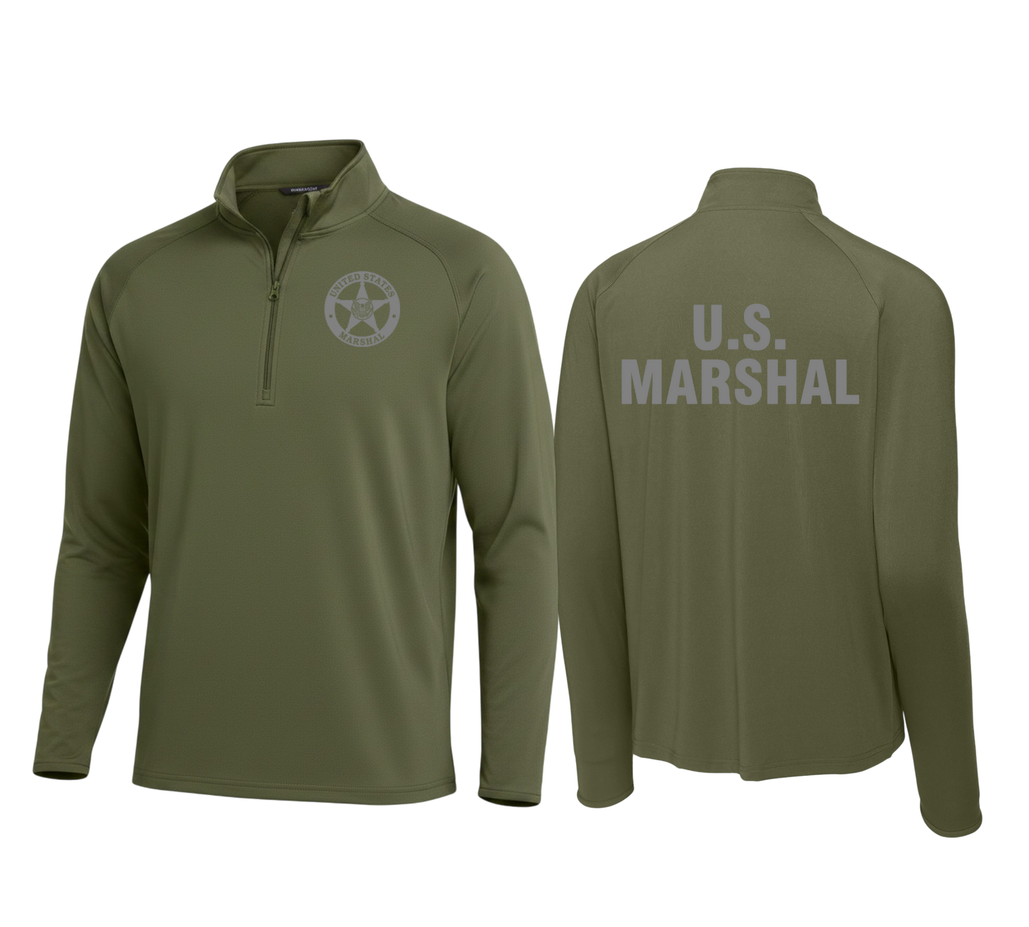 MEN'S USMS SPORT WICK STRETCH 1/2 ZIP PULLOVER-ST850 (3 colors)
