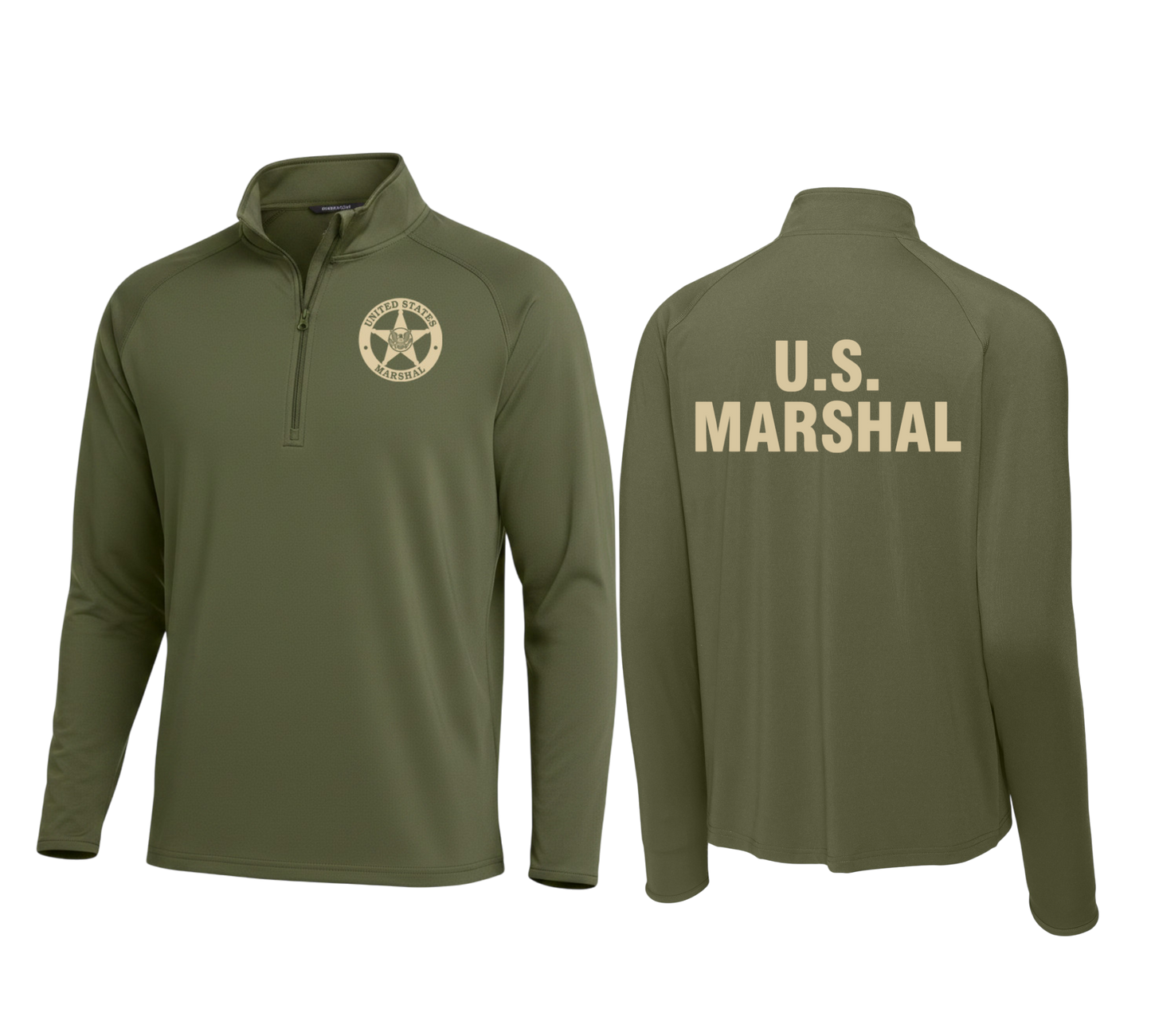 MEN'S USMS SPORT WICK STRETCH 1/2 ZIP PULLOVER-ST850 (3 colors)