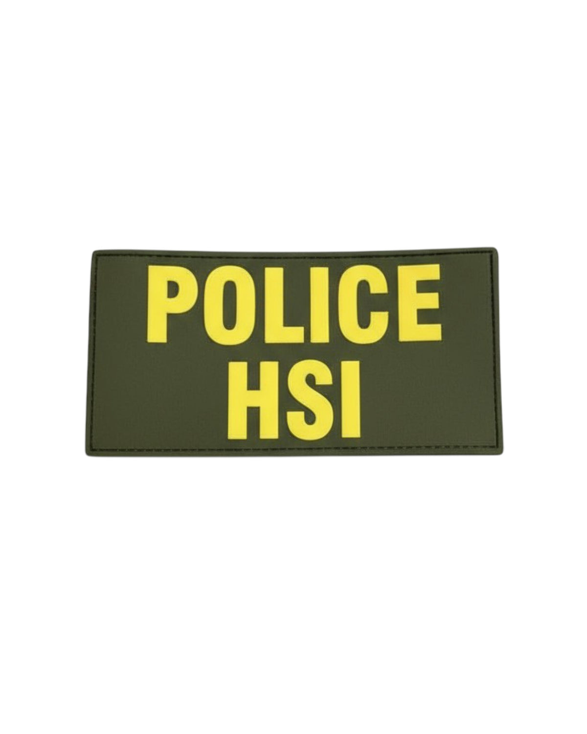 CLEARANCE HSI POLICE PVC FRONT PATCH PANEL OD/GOLD