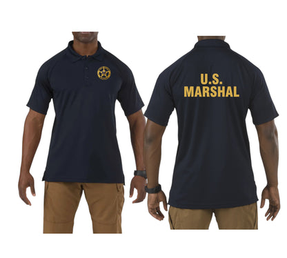 5.11 USMS STAR PERFORMANCE POLO SHORT SLEEVE-NAVY