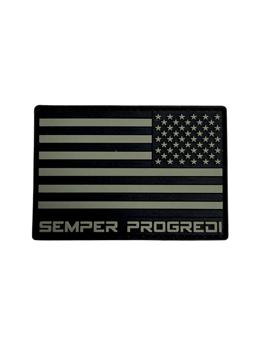 PVC SEMPER PROGREDI REV FLAG PATCH