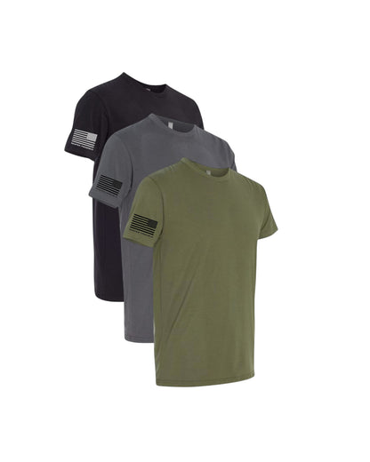 NEXT LEVEL 3 PACK SEMPER PROGREDI REV FLAG SHIRT-6410