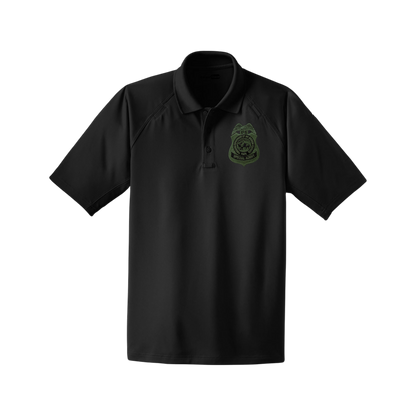 MEN'S TACTICAL POLO-CS410 NPS OD BADGE